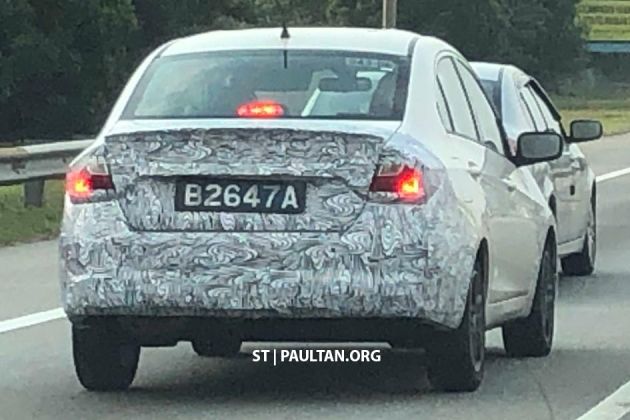 SPIED: Proton Saga facelift - bumper belakang yang 